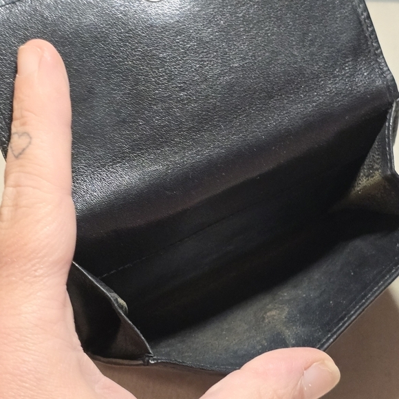 Authentic Gucci Black Leather Micrologo Bi-Fold Wallet Bow Snap Cash Vintage - Picture 12 of 12